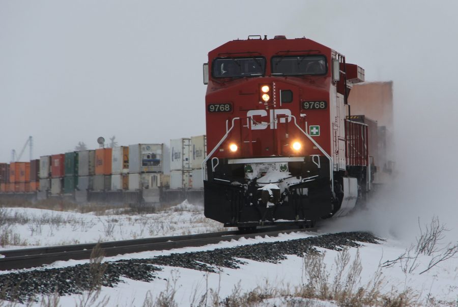 CP train in winter