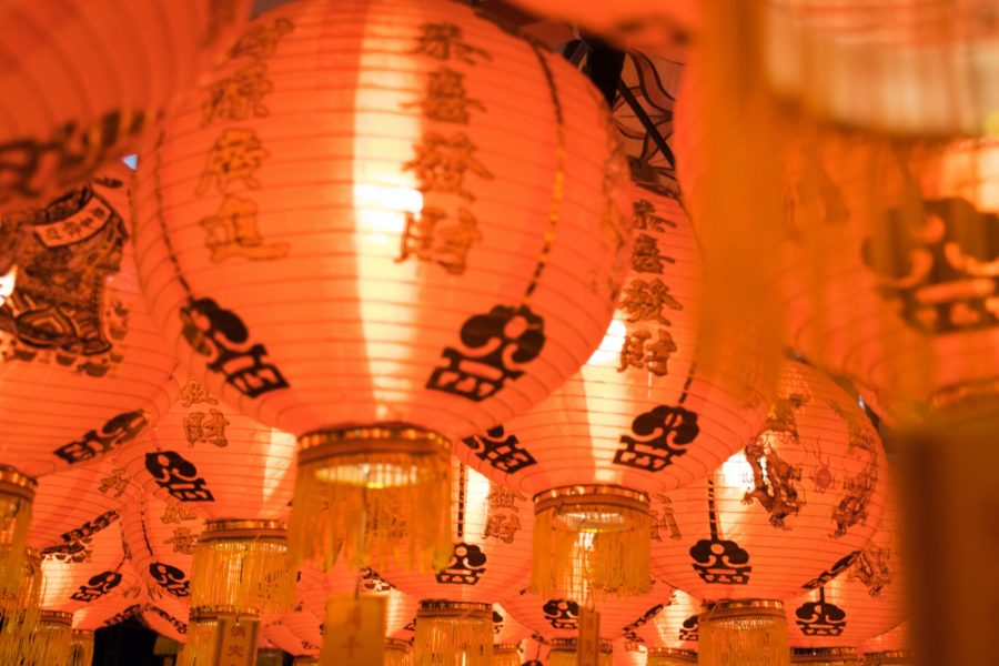 Chinese New Year red lanterns